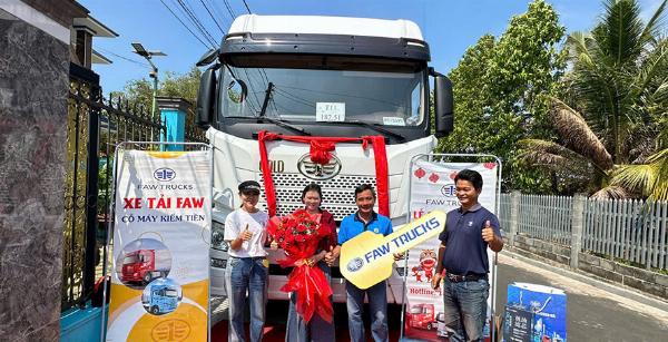 BÀN GIAO XE THÁNG 3 TỪ MỘT SỐ ĐẠI LÝ CỦA FAW TRUCKS VIỆT NAM